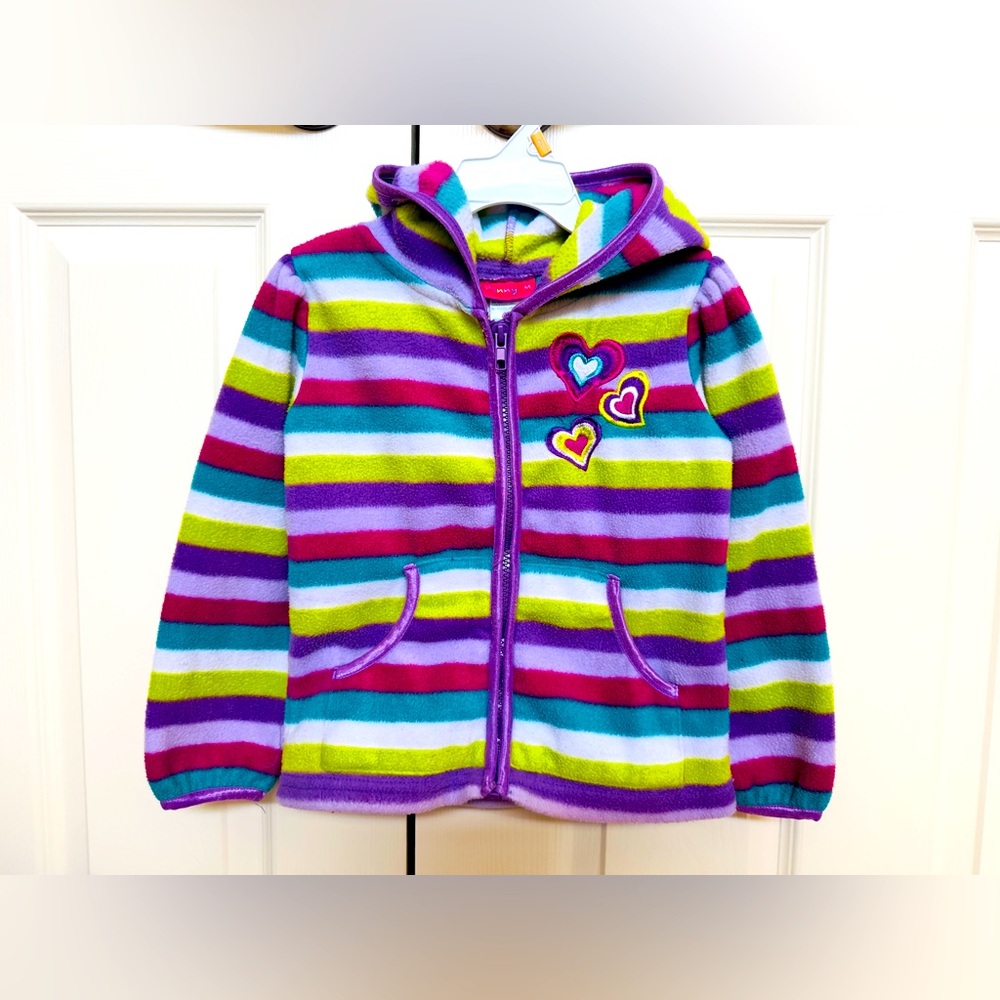 Colorful Striped Kids Hoodie size 4T